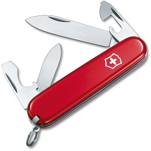 2024 Victorinox 57241 Recruit Red 84Mm, Clam Pack